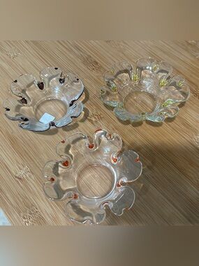 NIB Partylite Garden Whimsy Tealight Trio Candle Holders